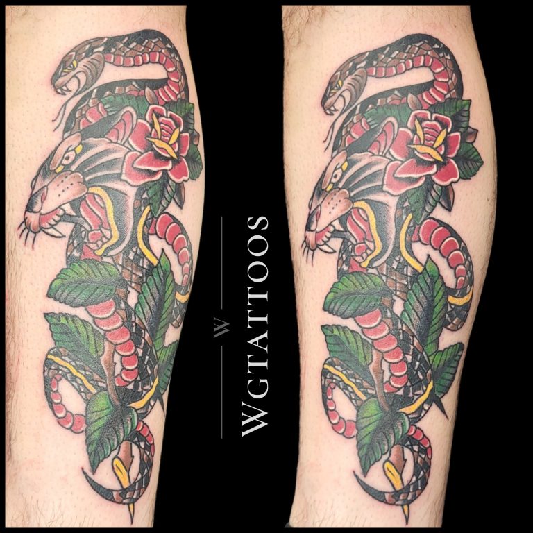 Colour tattoo by Wayne Goodwin