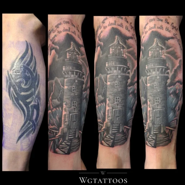 Cover-up tattoo by Wayne Goodwin