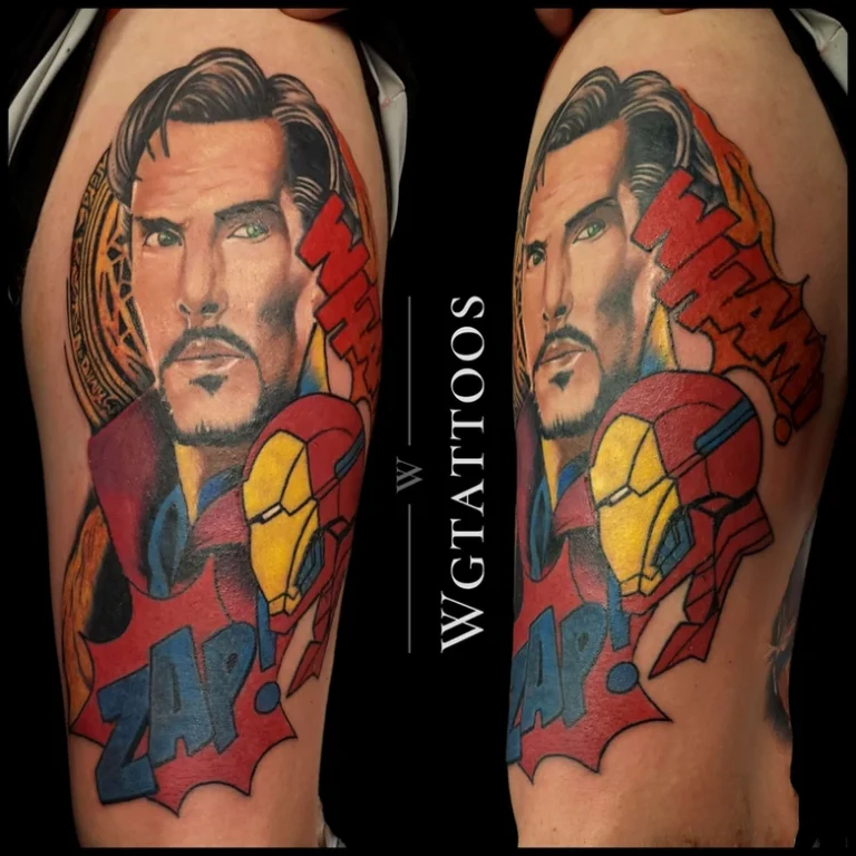 Colour tattoo by Wayne Goodwin