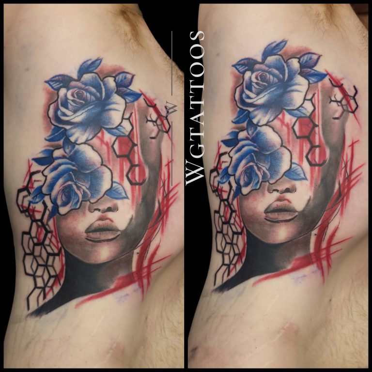 Colour tattoo by Wayne Goodwin