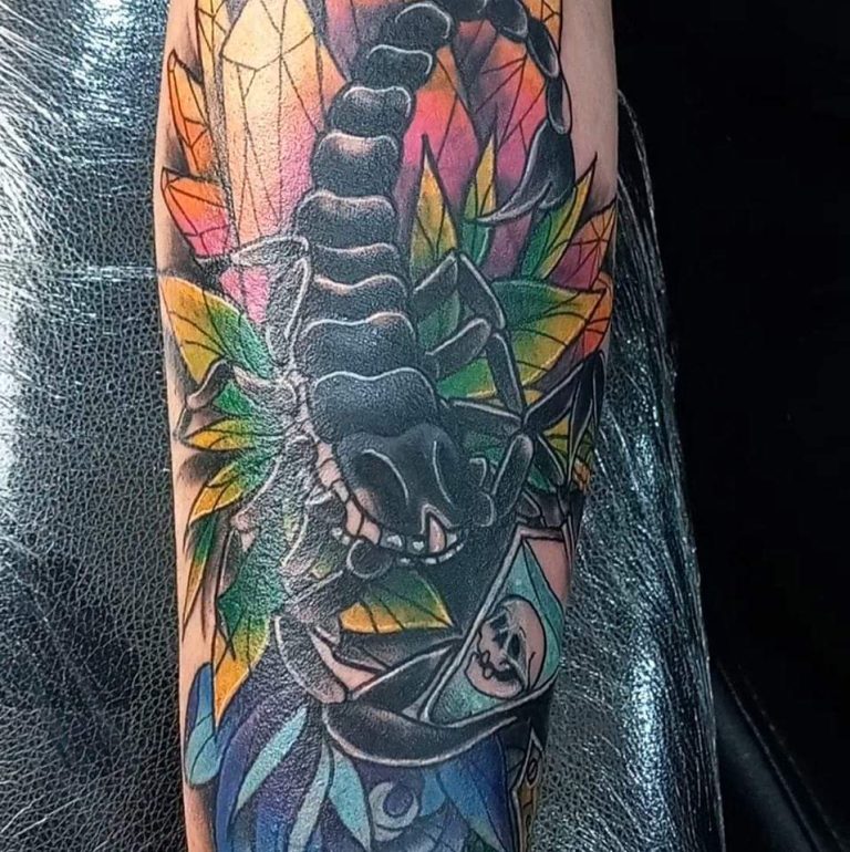 Colour tattoo by Leah Lillian