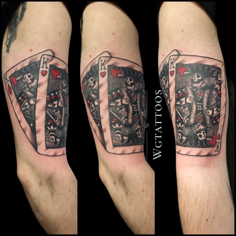 Black and grey tattoo by Wayne Goodwin