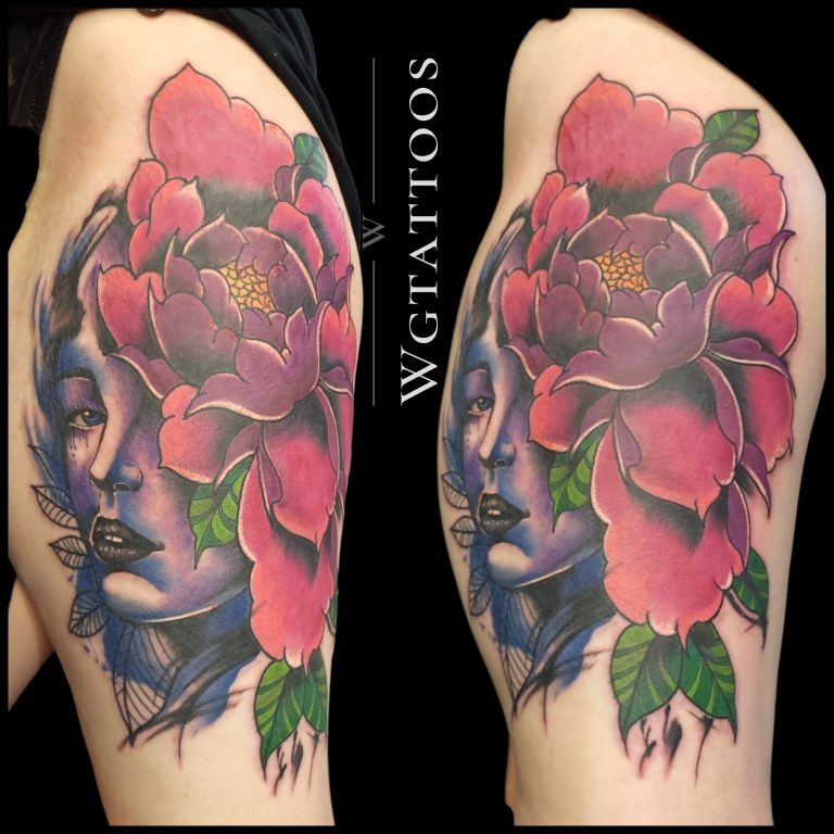 Colour tattoo by Wayne Goodwin