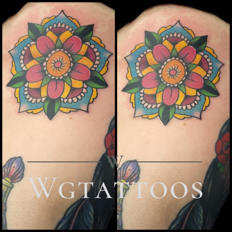 Colour tattoo by Wayne Goodwin