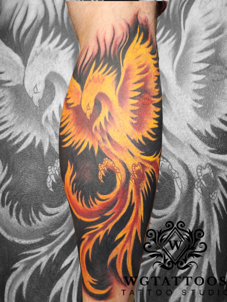 Colour tattoo by Wayne Goodwin