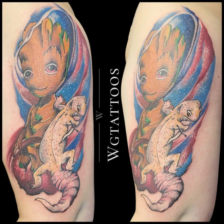 Colour tattoo by Wayne Goodwin