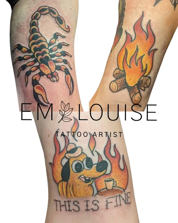 Colour tattoo by Em Louise