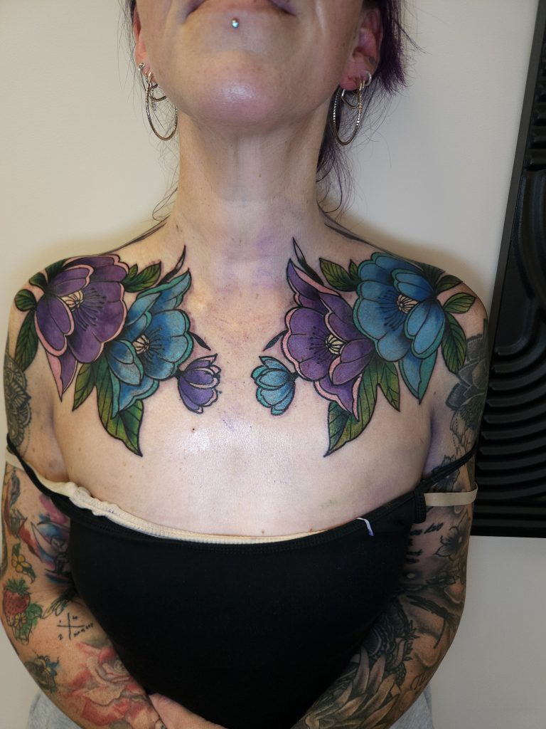 Colour tattoo by Wayne Goodwin