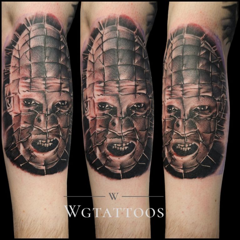Black and grey tattoo by Wayne Goodwin