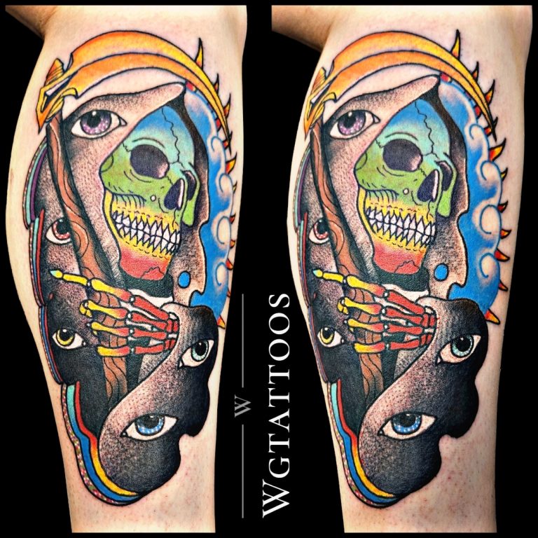 Colour tattoo by Wayne Goodwin