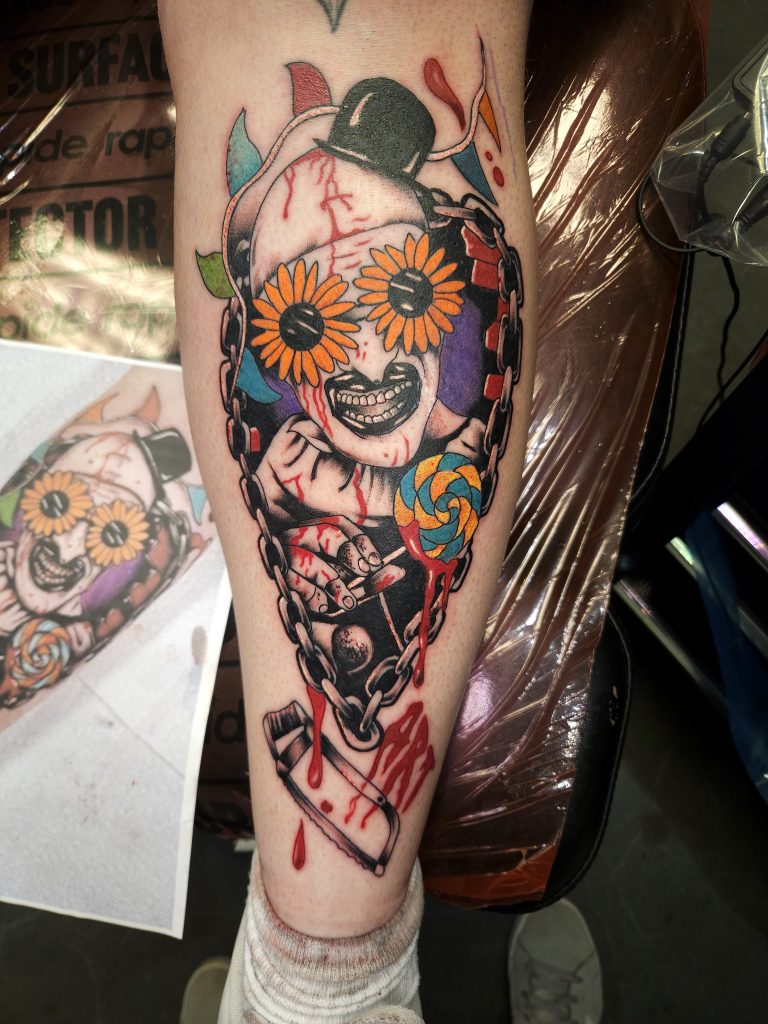 Colour tattoo by Wayne Goodwin