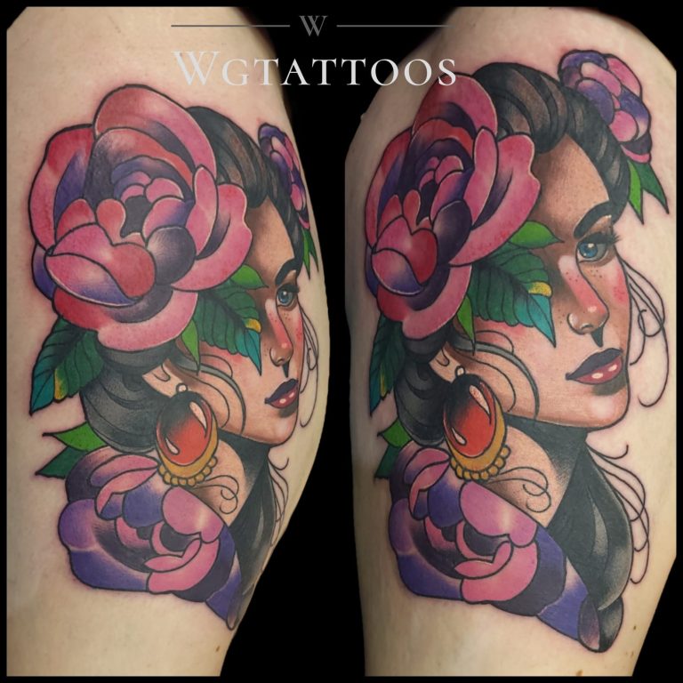 Colour tattoo by Wayne Goodwin