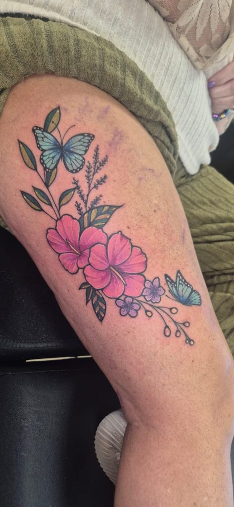 Colour tattoo by Leah Lillian