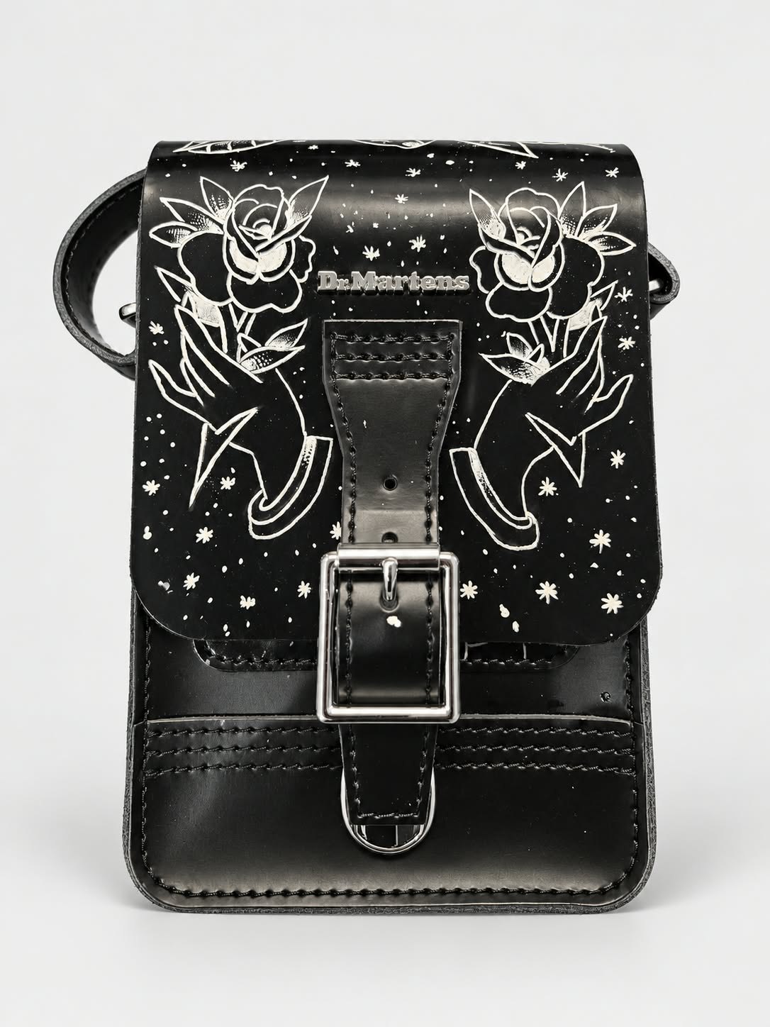 Tattooed leather accessory