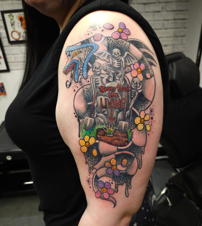 Colour tattoo by Leah Lillian