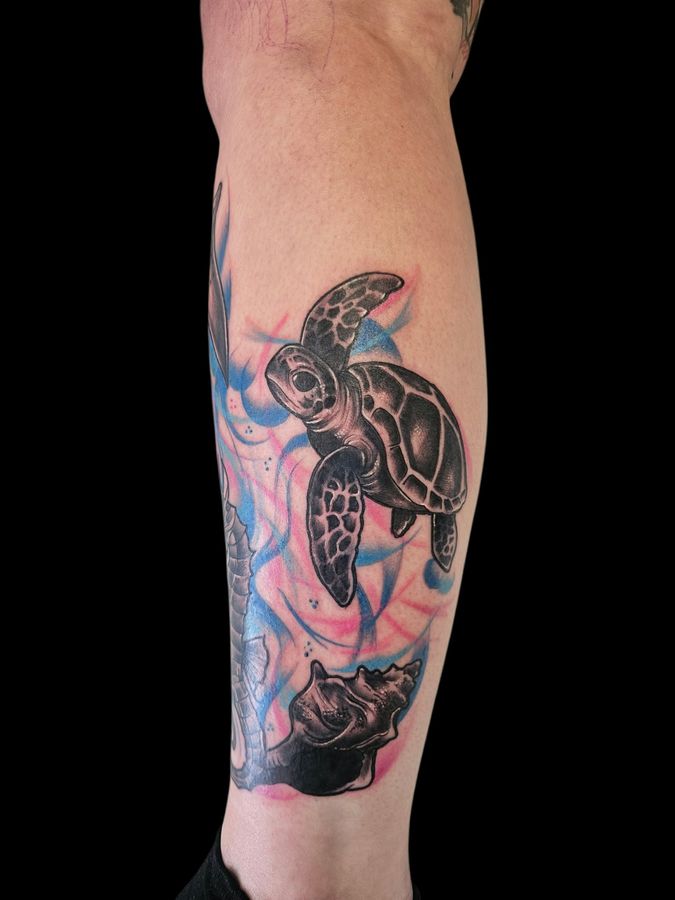 Colour tattoo by Wayne Goodwin