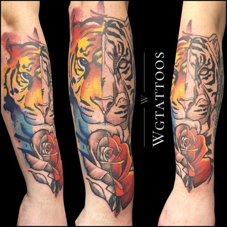 Colour tattoo by Wayne Goodwin