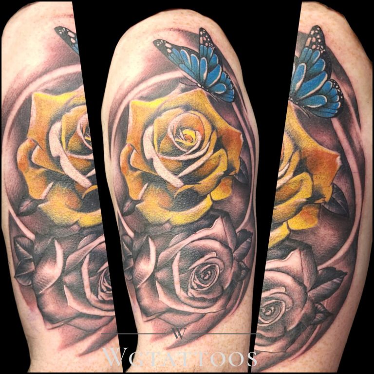 Colour tattoo by Wayne Goodwin