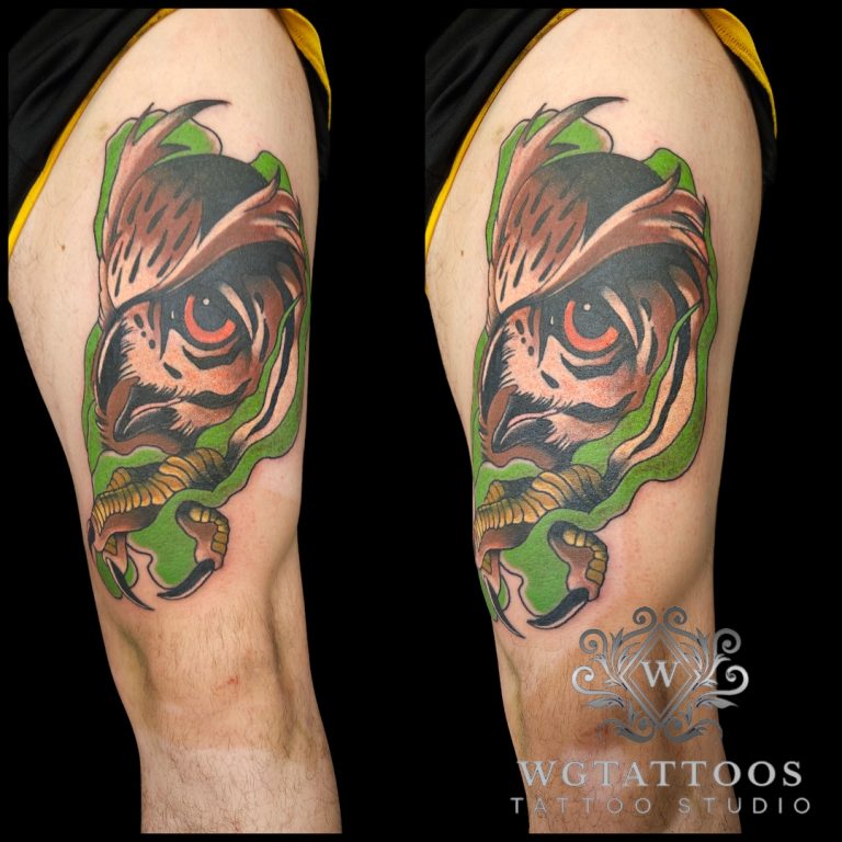 Colour tattoo by Wayne Goodwin