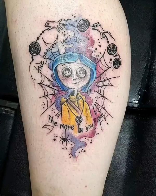 Colour tattoo by Leah Lillian