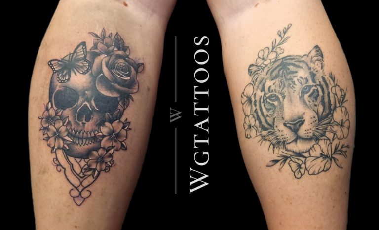 Linework tattoo by Wayne Goodwin