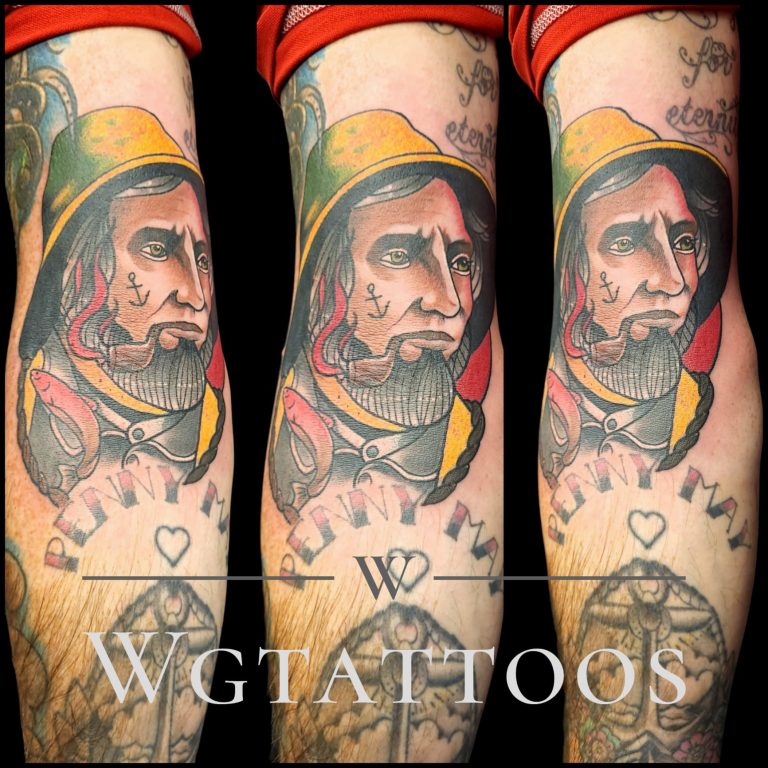 Colour tattoo by Wayne Goodwin