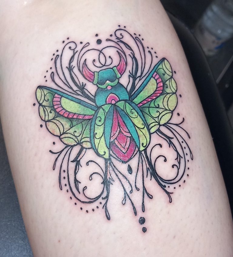 Colour tattoo by Leah Lillian