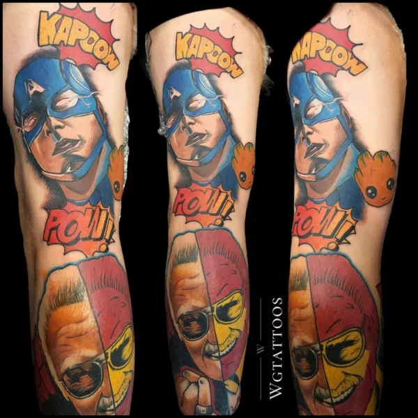 Colour tattoo by Wayne Goodwin