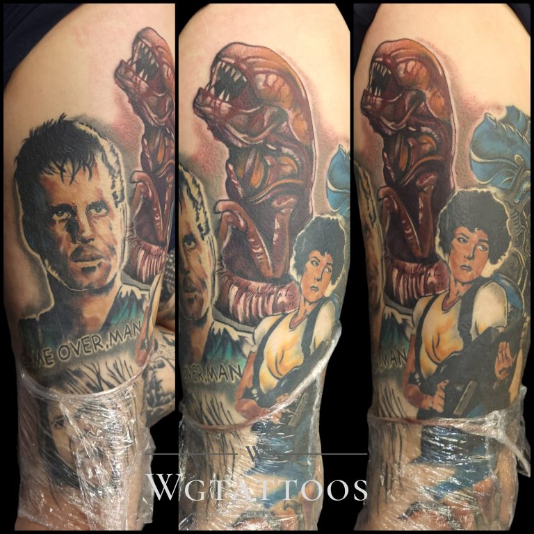 Colour tattoo by Wayne Goodwin