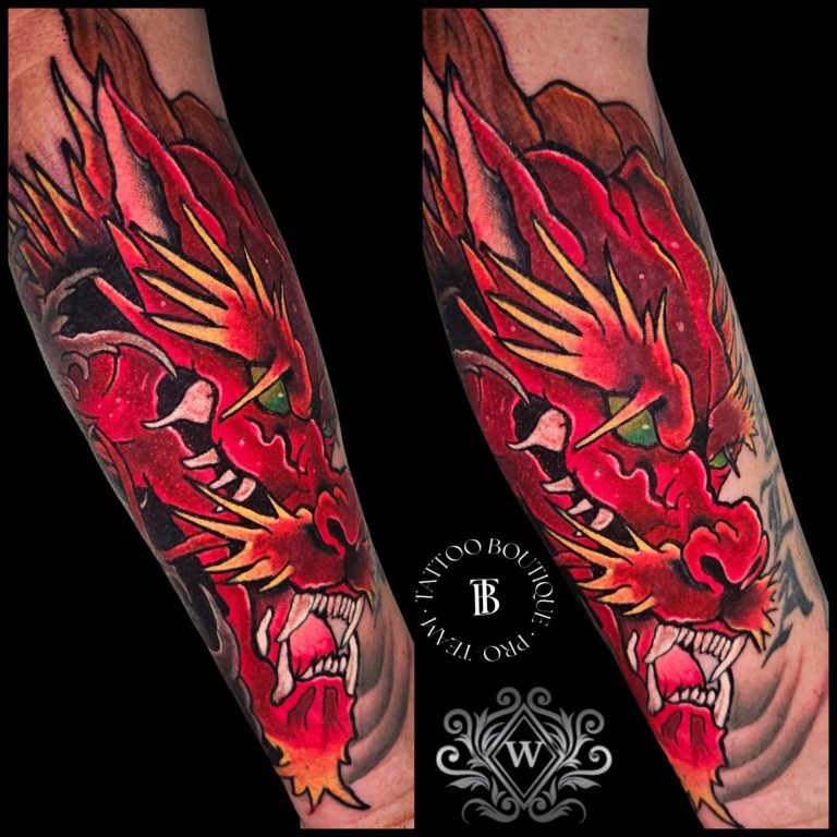Colour tattoo by Wayne Goodwin