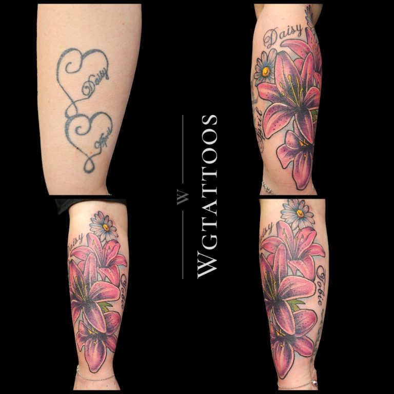 Cover-up tattoo by Wayne Goodwin