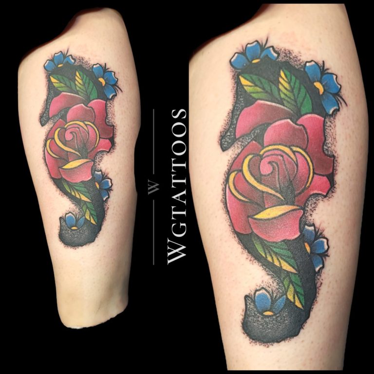 Colour tattoo by Wayne Goodwin