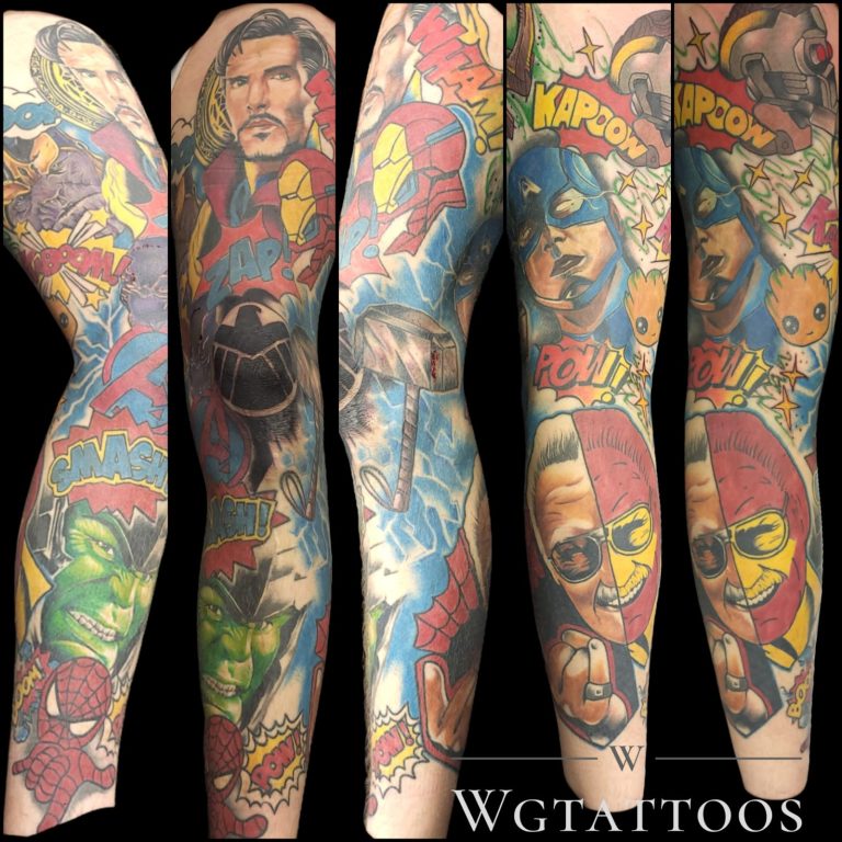 Colour tattoo by Wayne Goodwin