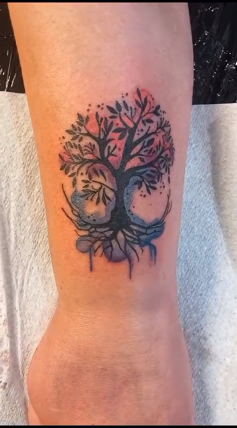 Colour tattoo by Leah Lillian