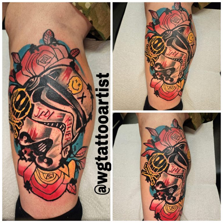 Colour tattoo by Wayne Goodwin